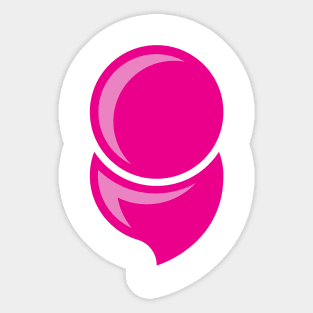 Mental Illness Semicolon PINK Sticker